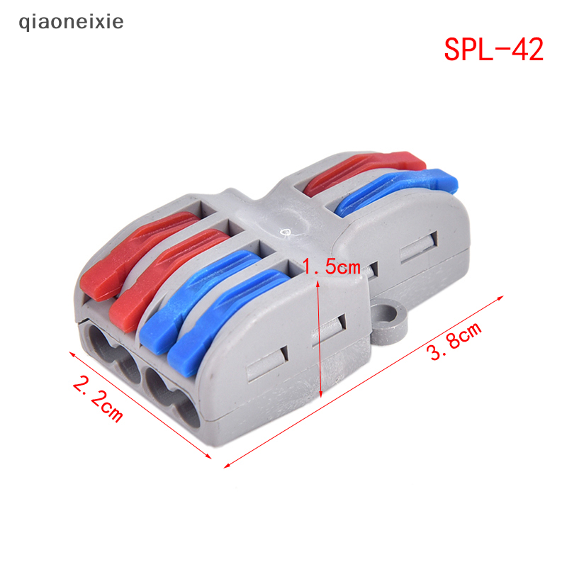 qiaoneixie 1 cái đầu nối dây nhanh Đầu nối cáp dây đầu nối thiết bị đầu cuối đẩy