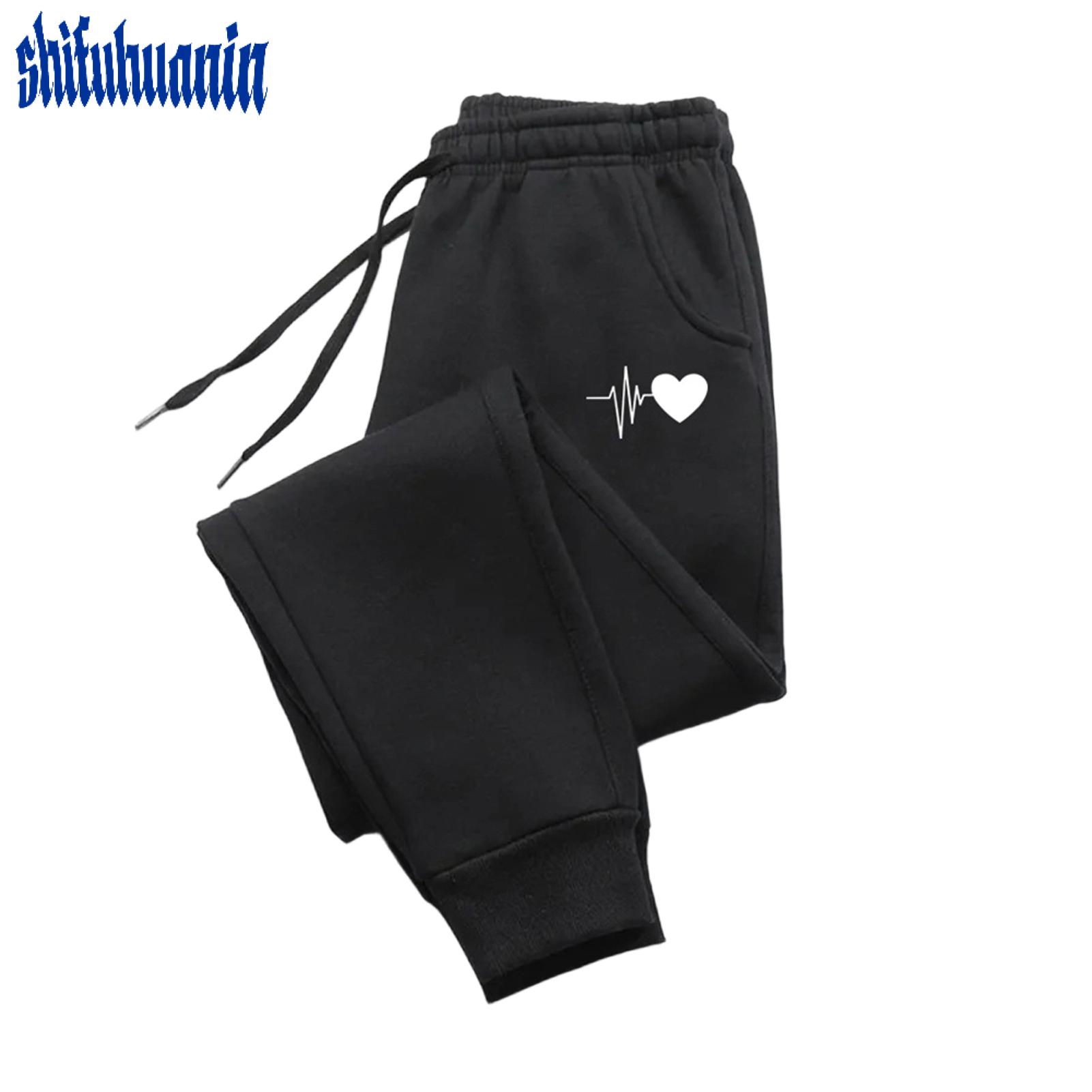 Women Jogging Pants Drawstring Jogging Pants Women’s Jogging Pants with Elastic Drawstring Waist Solid Color Sport Trousers with Pockets Comfortable Gym Exercise Pants Casual Streetwear for Active