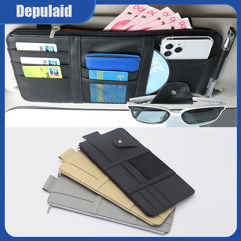 Sun Visor Card Holder Car Sunvisor Card Holder Car Organizer Ticket Wallet Car Visor Card Holder Glasses Clip Car Storage Supplies Car Card Wallet Stnk Harga 28,799 rupiah*Gratis Ongkir