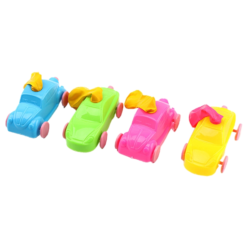 Plastic Mini Balloon Car Toy Aerodynamic Air Powered Vehicle Funny Baby Toys