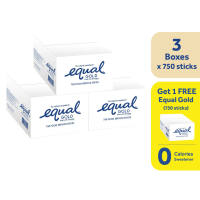 [B3G1] Buy 3 Boxes of Equal Gold Zero Calorie Sweetener 750 Sticks Get FREE 750 Sticks