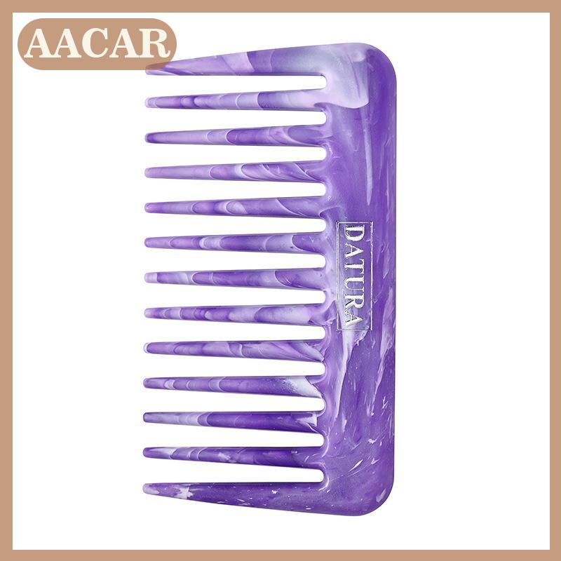 AACAR Tóc Hình Chữ Nhật Nhựa Màu Xanh Lá Cây Màu Tím Rộng Răng Lược Xử Lý Massage Lược Dày Tóc Dài Cho Nhà Sử Dụng Detangling Tóc Lược