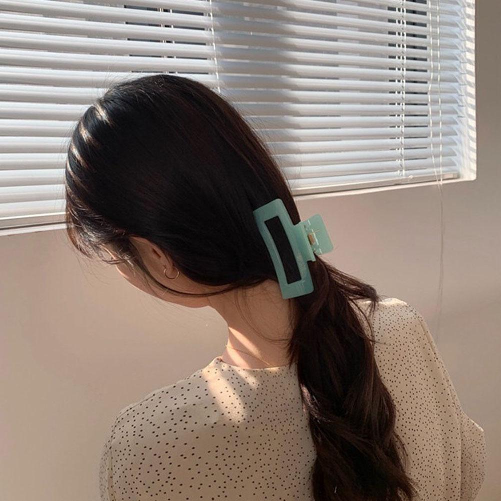 Square Hairpins French Vintage Hair Clippers Simple Hair Accessories Clippers Hair Fashion C8B6