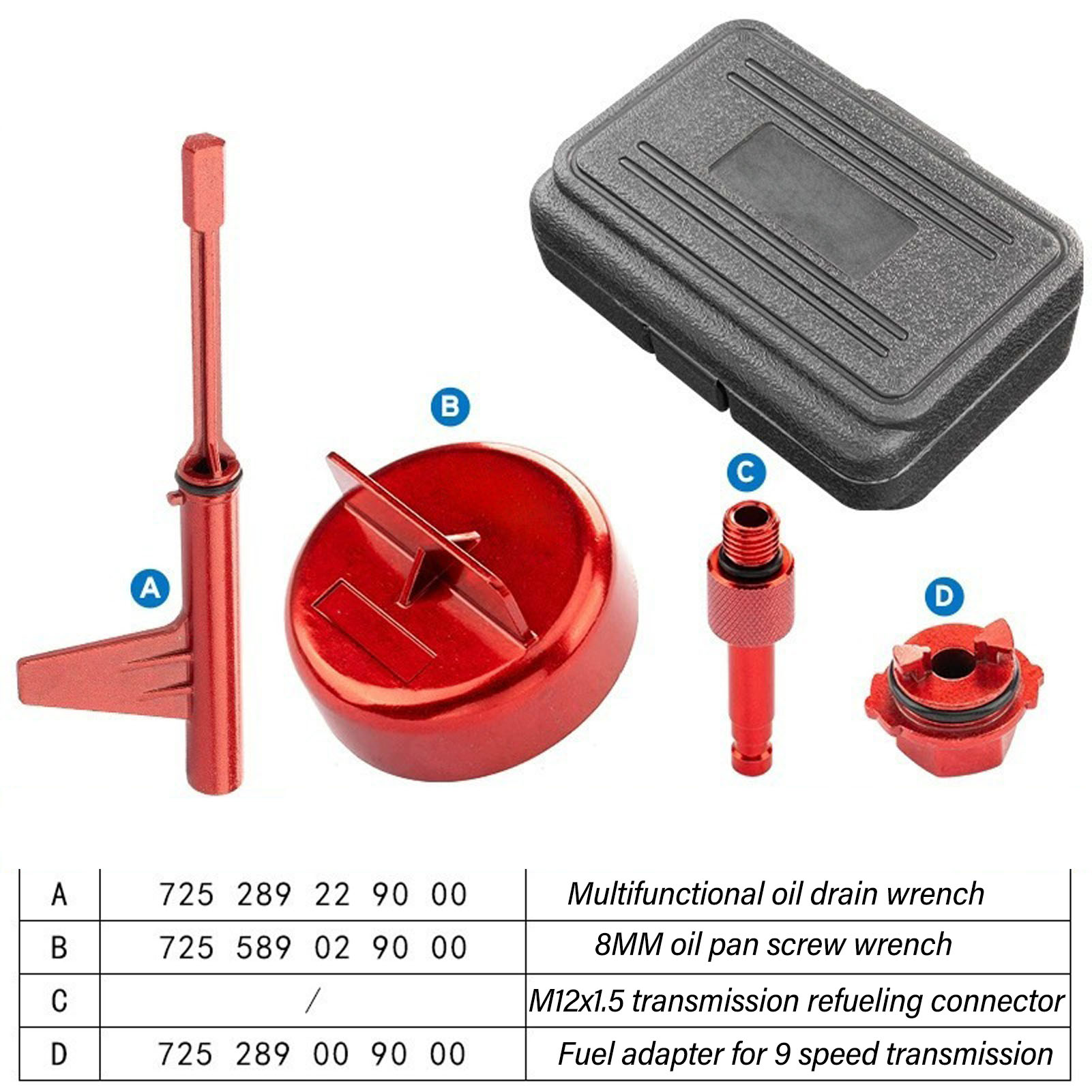 Dầu truyền dẫn dụng cụ nén bền truyền tiếp nhiên liệu Kit 725289229000 cho 725.0 9 tốc độ thay đổi dầu