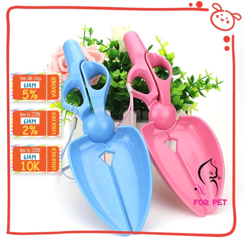🐶 xẻng hốt phân chó mèo bằng nhựa - dụng cụ dọn phân thú cưng