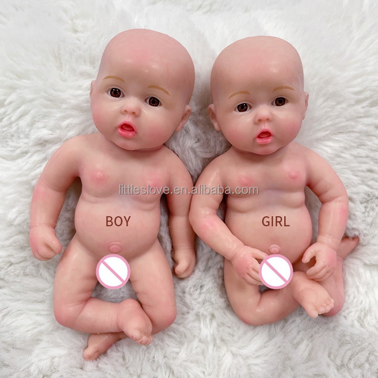 6 inch tùy chỉnh búp bê mini tái sinh bằng silicon đặc búp bê em bé Cặp song sinh toàn thân làm bằng silicon búp bê Reborn Hàng sẵn có ladjv4683lnmc9