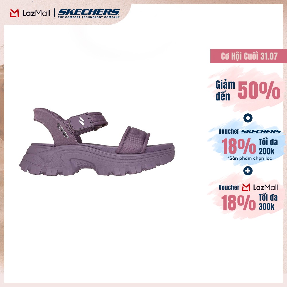 [Chỉ 31.07 - Voucher Skechers 20% + Voucher LZD 18%]Xăng Đan/Dép Nữ Skechers Slip-ins Sport Comfort Hi-Ryze Inspirational Way - 119872-MVE