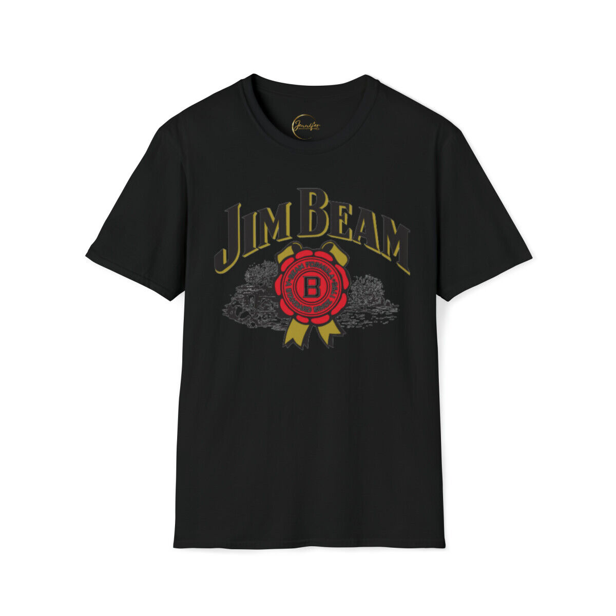 Jim Beam Essential Tshirt Jim Beam Red Horizontal Text Beer Lovers Jersey