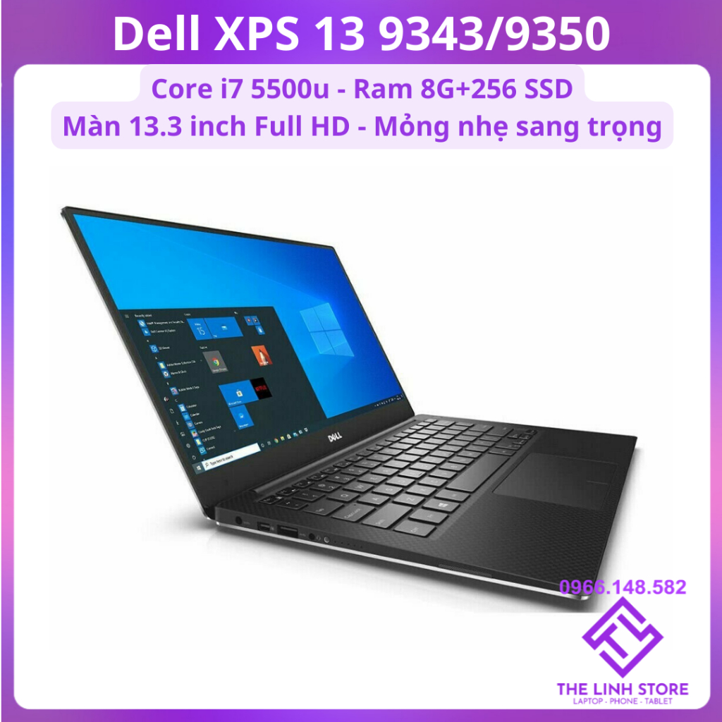 Laptop Dell XPS 13 9343 Core i7 5500u 8G 256G SSD - Màn 13 inch FullHD