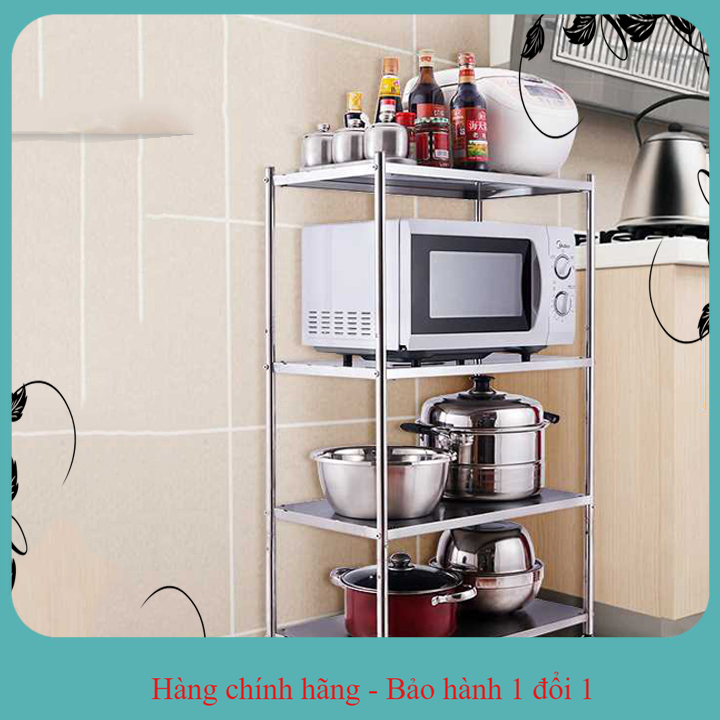 Kệ để đồ nhà bếp inox 4 tầng KT 60*100*35 cm