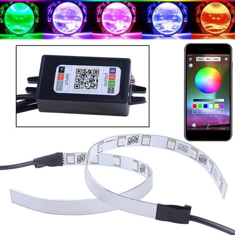 Vòng LED Mắt quỷ chỉnh mầu qua App trên điện thoại