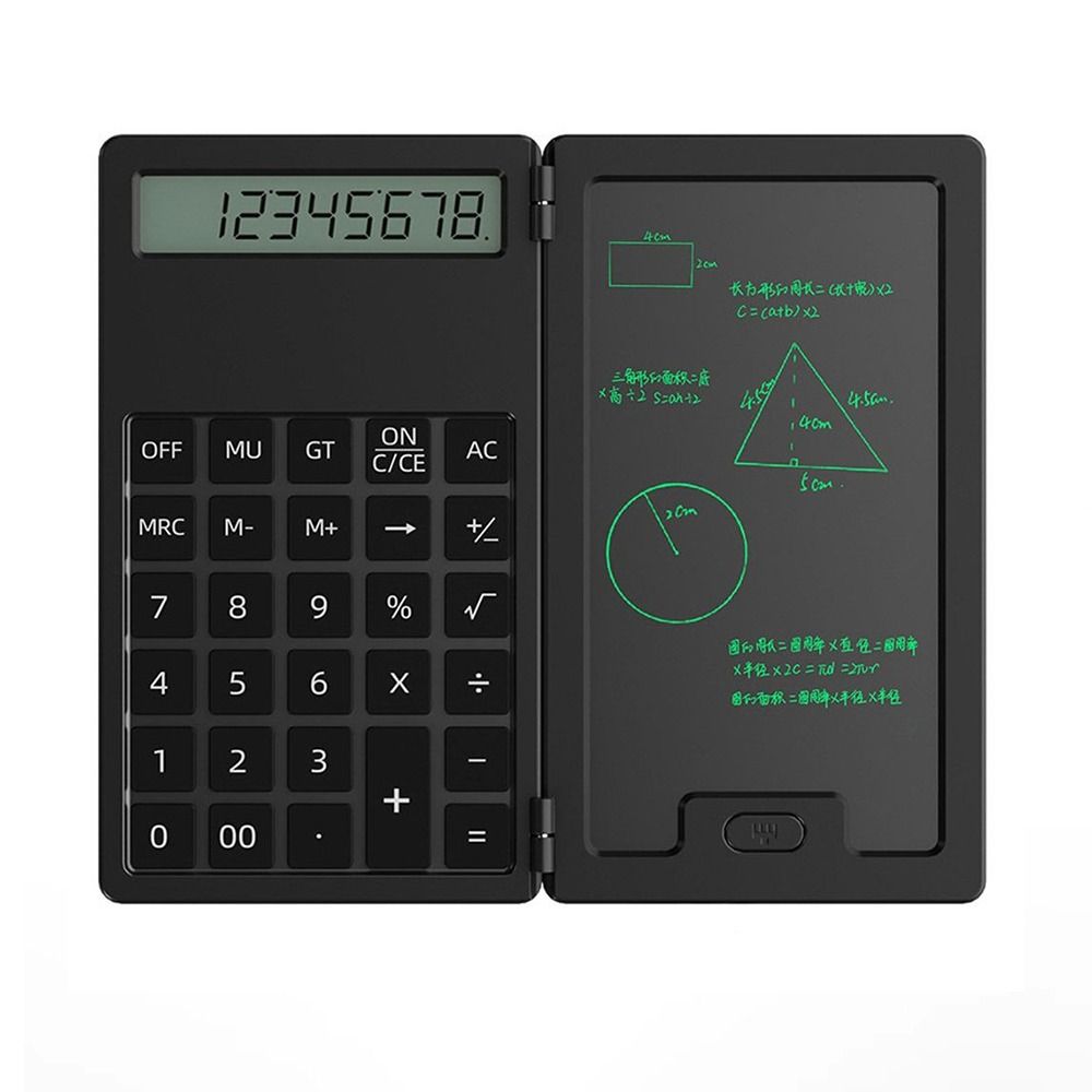 GS LCD Notepad Scientific Calculators 12-Digit With Stylus Math Calculator Durable Writing Pad Accounting Calculator Office