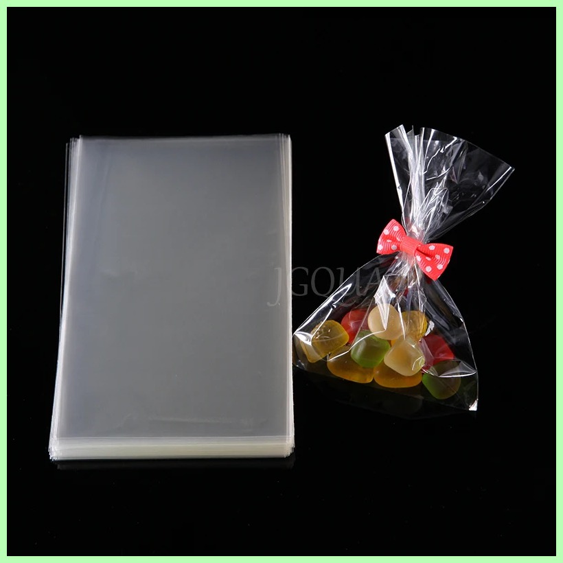 [HOT LLKSXC DSKLA 113] Thick Clear Flat Open Top OPP Plastic Bags For Candy Cookie Lollipop Wedding Party Gift Bag Packaging Card Packing DIY Christmas