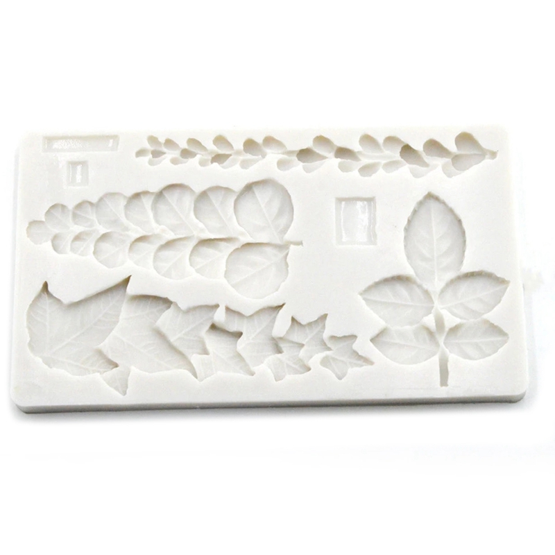 Succulent Ivy Rose Eucalyptus Leaves Silicone Mold Trailing Mould Fondant