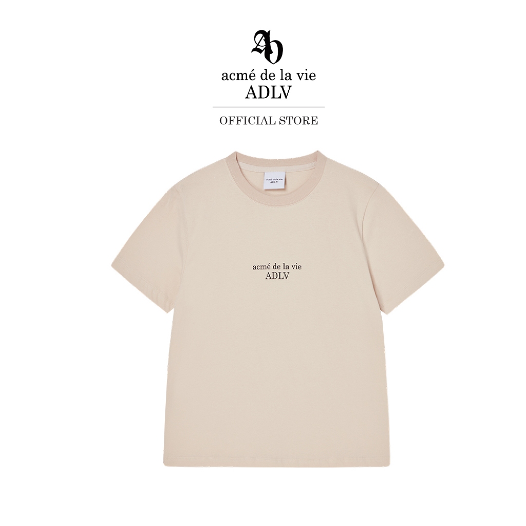 ADLV [acme de la vie] เสื้อยืด รุ่น Basic Logo Woman Short Sleeve T-Shirt Beige (50033SBLSSF_S5BEXX) ราคา 2,200 บาท*ส่งฟรี