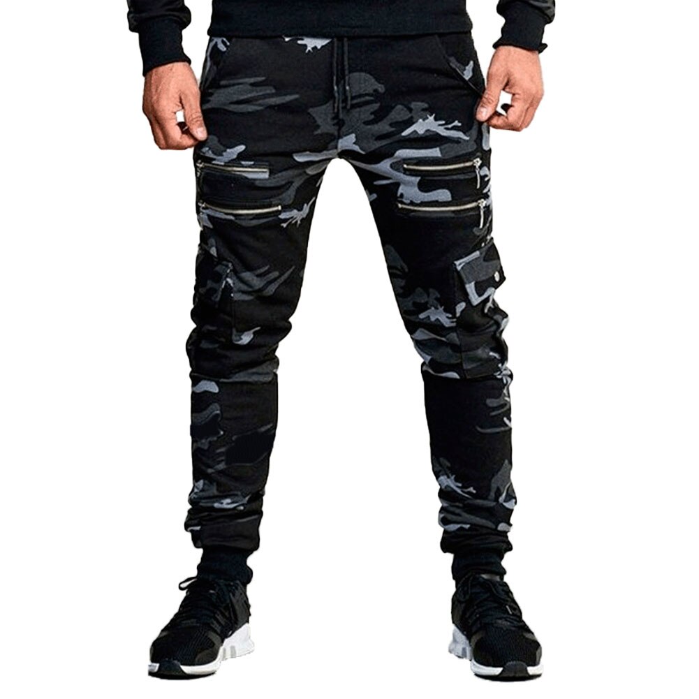 New Arrival Men s Trousers, Camouflage Print High Waist Sports Pants