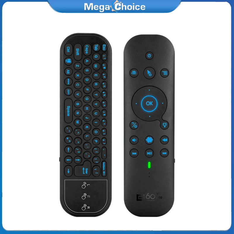 MegaChoice【Fast Delivery】G60S Pro Universal Remote Control TV Replacement TVs Remote 2.4GHz & BT Dual Mode With Built-in Battery ราคา 587 บาท*ส่งฟรี