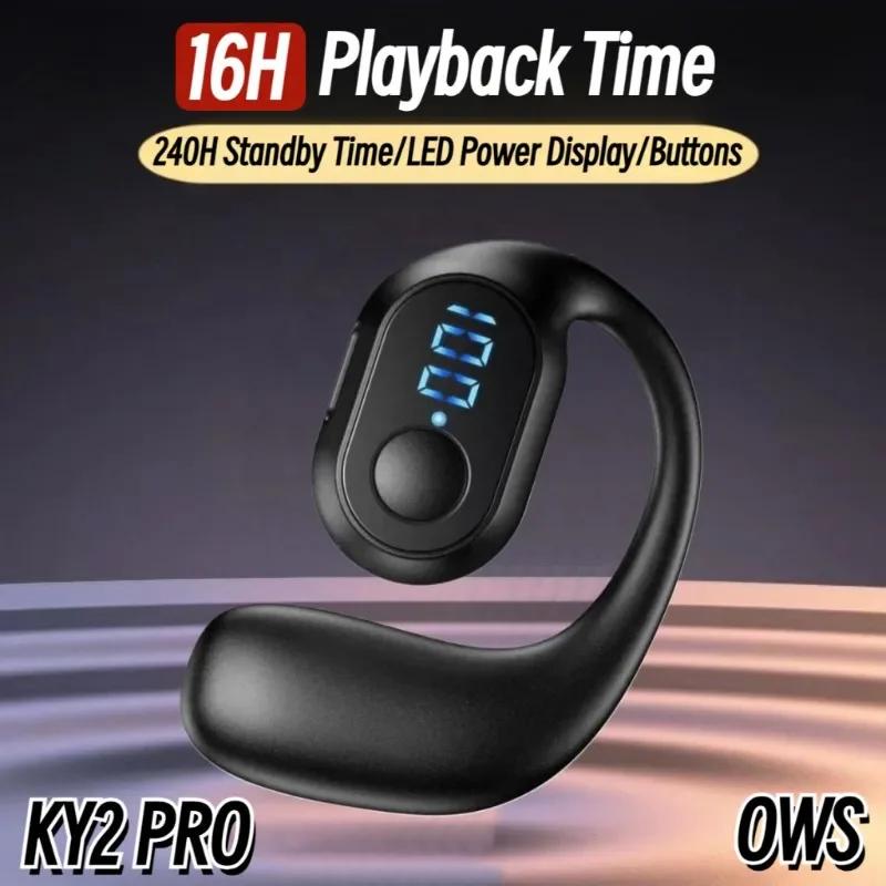 Ky2 Pro Tai nghe không dây dẫn không khí ows headphone Hifi Ear-Hook âm nhạc thể thao Tai nghe khử tiếng ồn cho tất cả điện thoại thông minh