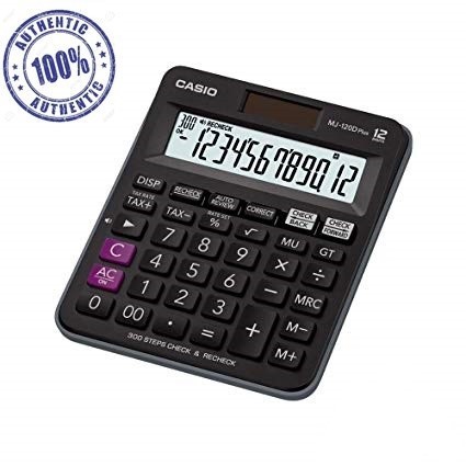 Kalkulator Casio MJ 120D PLUS CHECK CORRECT Kalkulator Meja Check Correct 100% Asli