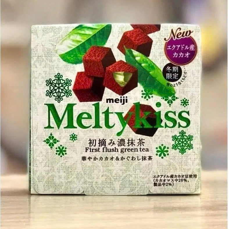 [ Chính hãng- Nhật ] Socola tươi Meiji Melty Kiss Party tổng hợp 3 vị Dâu, Matcha, Caramen, Vị nguyên bản tặng valentine