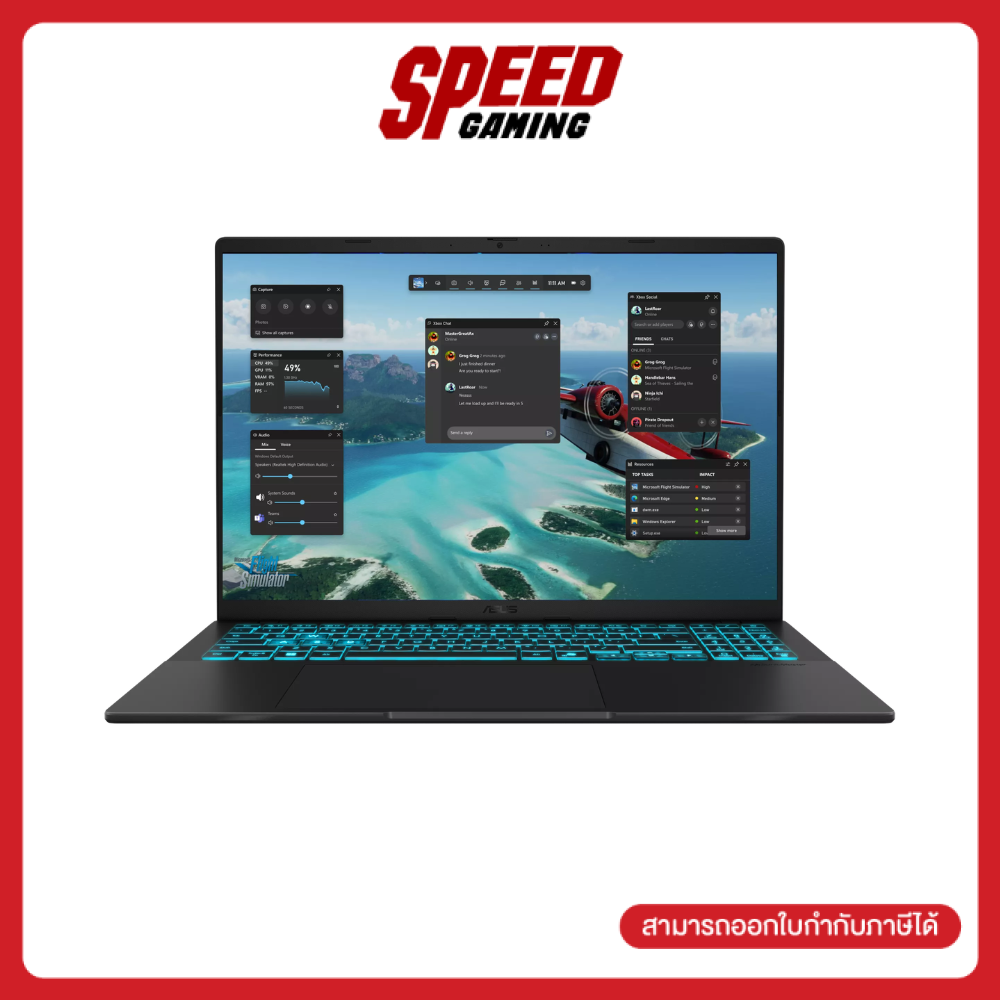 โน้ตบุ๊ก แล็ปท็อป ASUS ผ่อน 0% สูงสุด 10 ด. Vivobook V16 (V3607VH-TK139W) RTX5050 Intel Core 5-210H (โน๊ตบุ๊ค) By Speed Gaming ราคา 61,390 บาท*ส่งฟรี