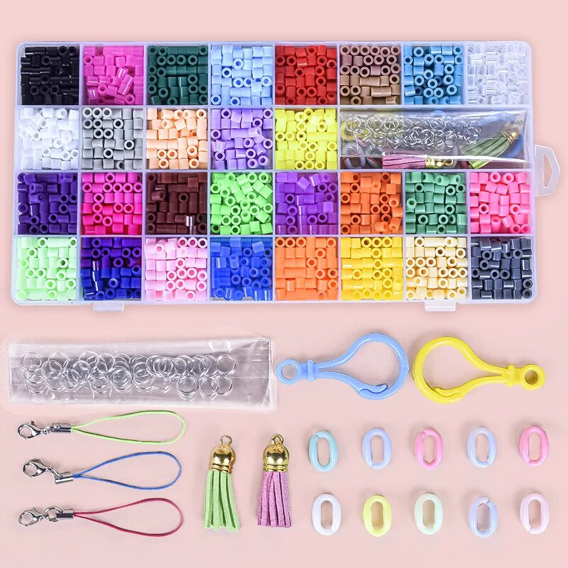 Fuse Pixel Art Puzzle Pegboards Patterns Templates Ironing Paper White  Plastic Tweezers for 5mm Hama Beads 3D Toys Children Gift