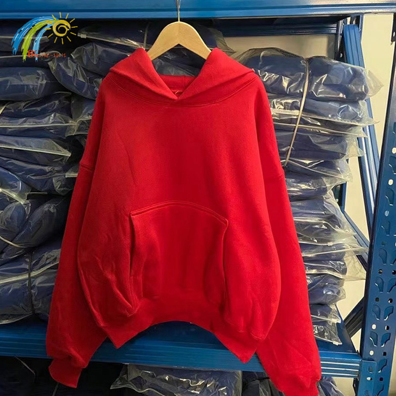 [mian] Autumn Winter High Street Oversized Kanye West Hoodie Men Women 1:1 Solid Color Black Brown Red Blue Pullover Streetwear Hooded ราคา  2,794 บาท*ส่งฟรี