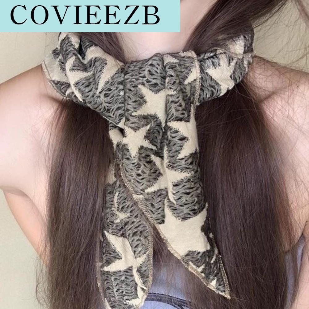 COVIEEZB ฮิปฮอป ผ้าพันคอผมดาว ซอฟต์แรป แบบสไตล์พื้นที่รกร้าง ผ้าพันคอฮิป Y2K หมวก ผ้าพันคอ ท็อปท่อถัก สาวๆ ที่เผ็ดร้อน ราคา 171 บาท*ส่งฟรี