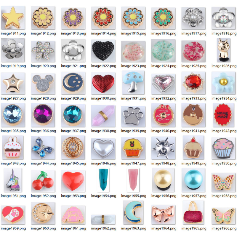 1pcs INS Metal DIY Jibbits for Crocs Sandals Charms Accessories Fit Sandal Women Men Kids Decoration Clogs Pins