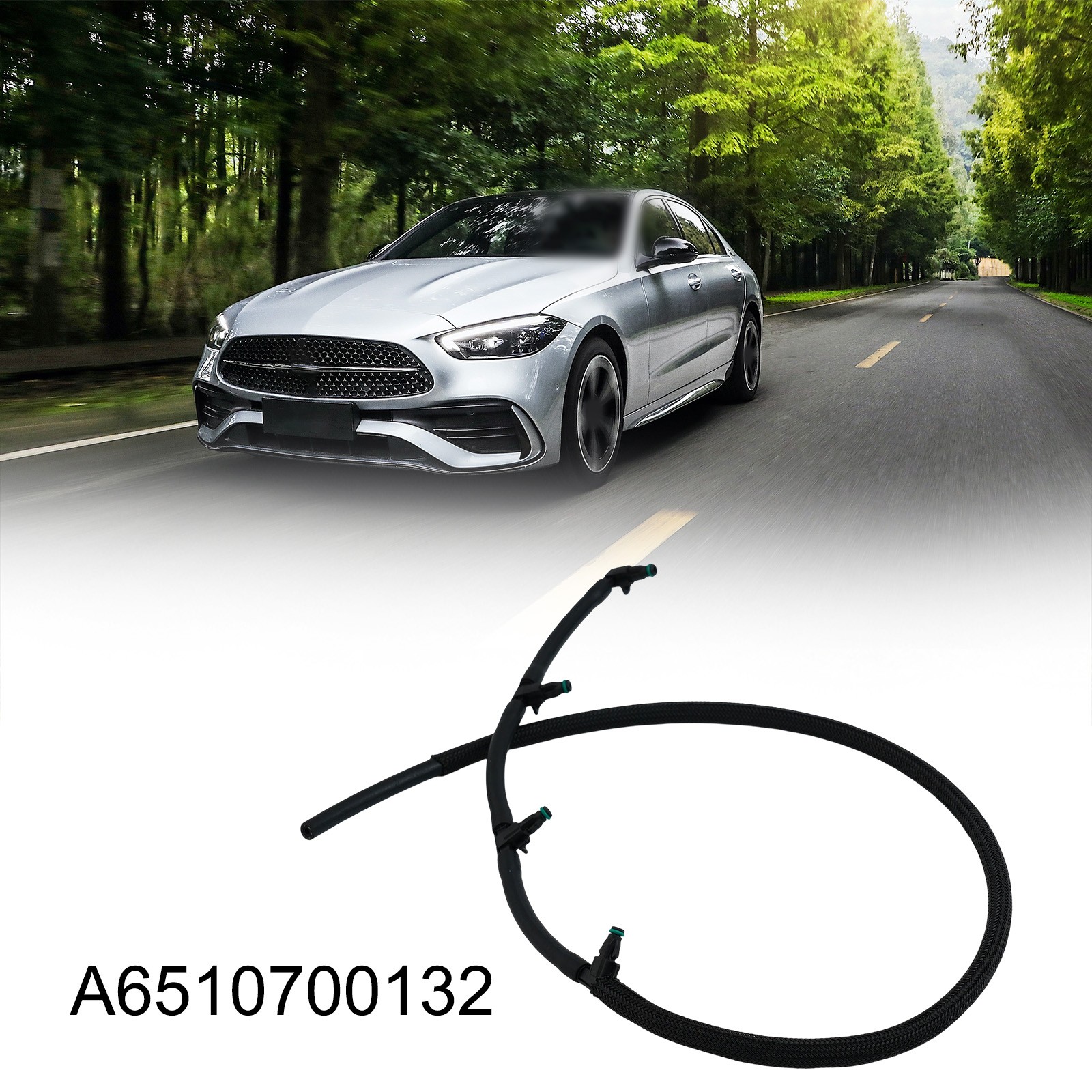 【Eelhoe】 Ống trả lại cho MERCEDES GLK lớp x204 vòi phun diesel tràn [phát hành sản phẩm mới] [hàng tồn kho Lớn]