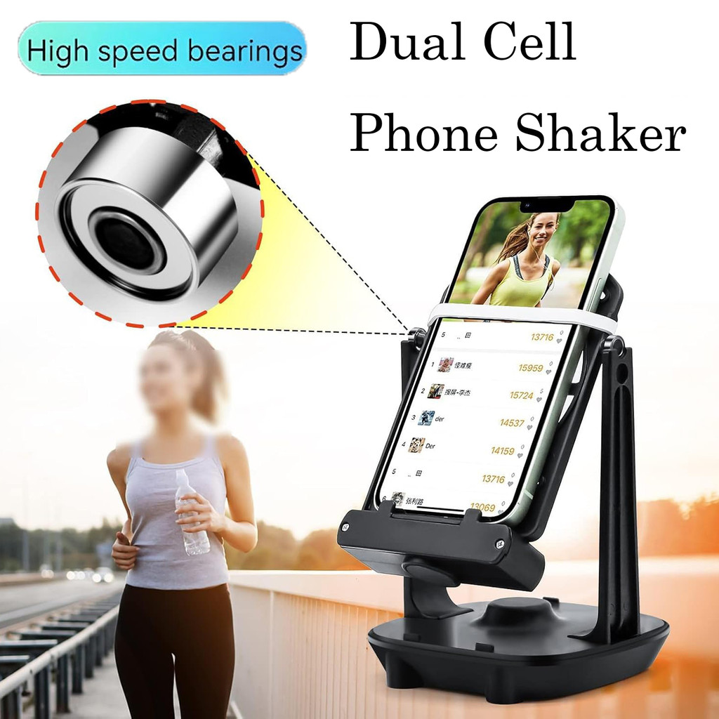 Phone Shaker - Automatic Shake Step Earning Device For 2 Phones