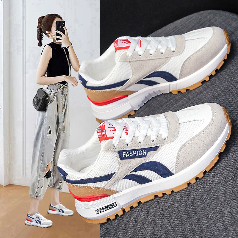 TOP★VSHOES Giày Đơn Mẫu Mới Giày Chạy Bộ Thoải Mái Phong Cách Hàn Quốc Thoáng Khí Nữ Sinh Instagram 102