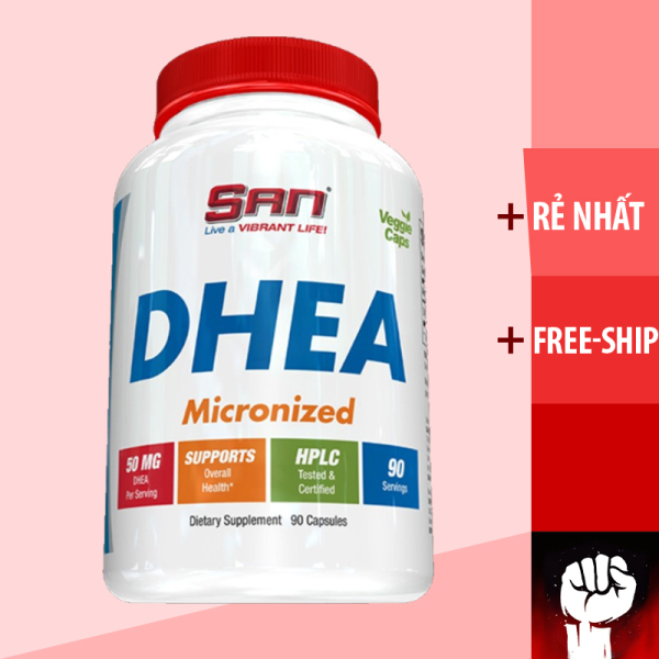 DHEA | San DHEA Micronized [50MG] [90 Viên] | Tăng Sinh Lý Cân Bằng Nội Tiết Tố Nam Nữ - Chinh Hãng Muscle Fitness