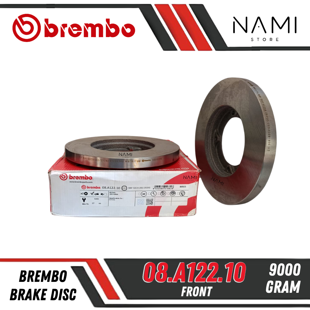*BREMBO Brake Disc 08 A122 10 / 08.A122.10 (FRONT)* Cakram Rem untuk mobil TOYOTA, DAIHATSU Harga 624,700 rupiah*Gratis Ongkir