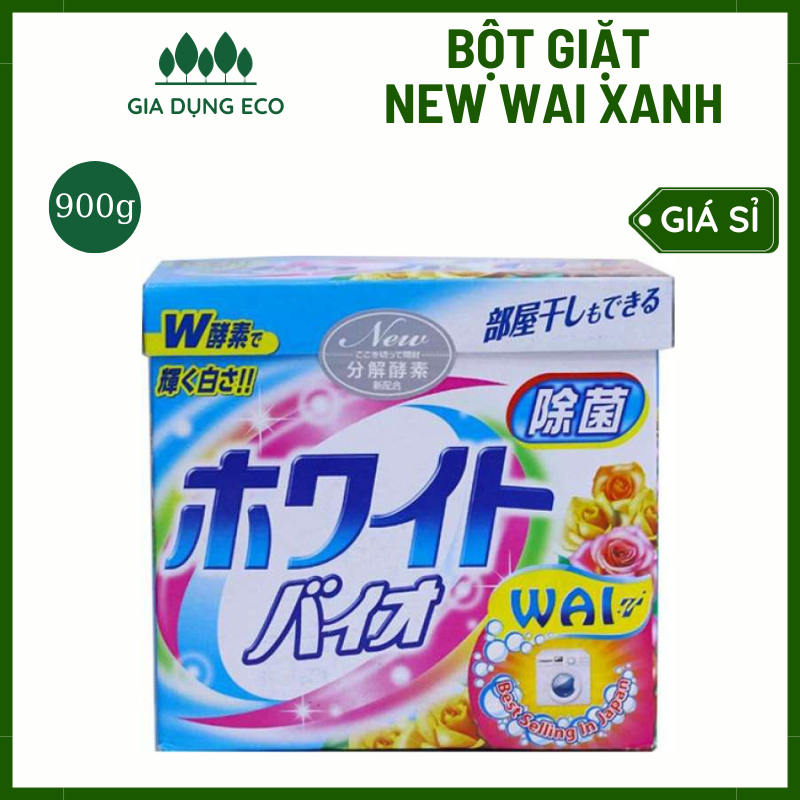 Bột Giặt New Wai Xanh Nhật Bản 900g