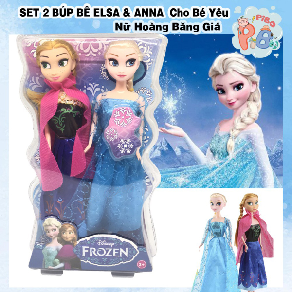 [HCM]Búp bê Công chúa Elsa và Anna - Búp Bê Công chúa chất liệu nhựa cao cấp bền đẹp chất vải an toàn - Diệp Linh