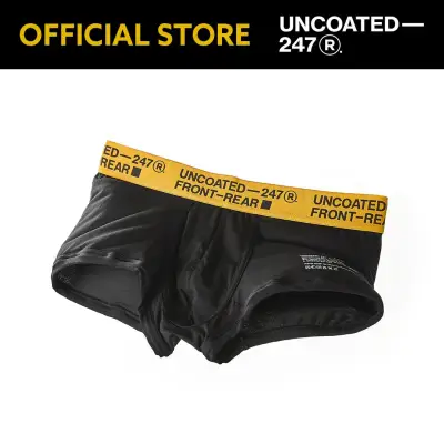(UNCOATED 247 Store) Boxer Briefs - Low Rise (Yellow Black) Blank Corp
