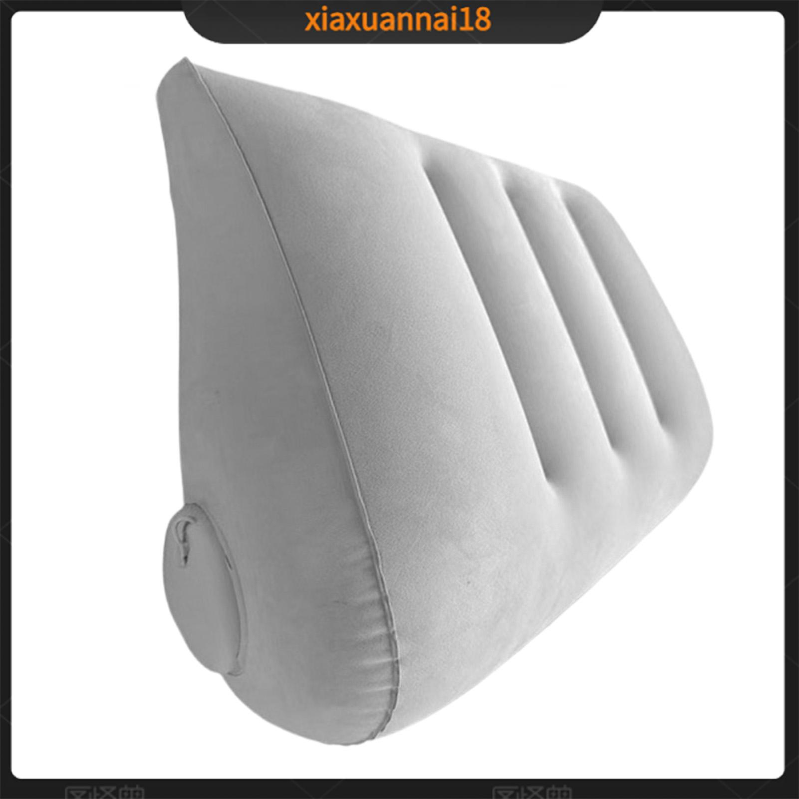 Xiaxuannai Đệm bơm hơi gối du lịch thoải mái nêm Inflatable tam giác gối kê với máy bơm tích hợp Trọng lượng nhẹ đệm di động cho hỗ trợ tư thế chế độ Lạm Phát kép du lịch sử dụng nhà