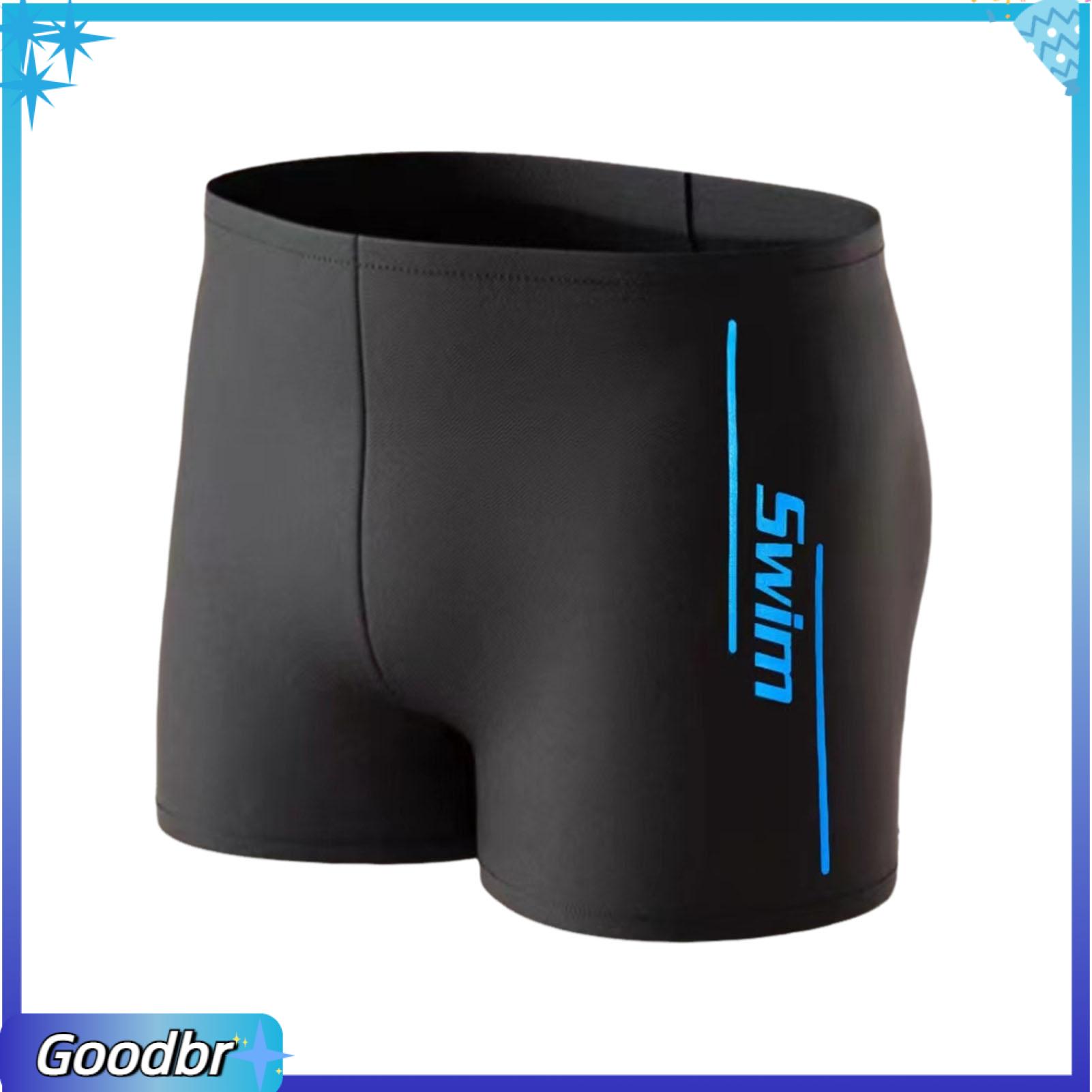 Goodbro quần áo đi biển nam Quần bơi nhanh khô nhanh khô cho nam quần Quần bơi nam khô nhanh cho quần soóc Boxer Thắt lưng co giãn lướt sóng thể thao dưới nước có đáy quần hình chữ U và dây rút chống Xấu Hổ đi biển