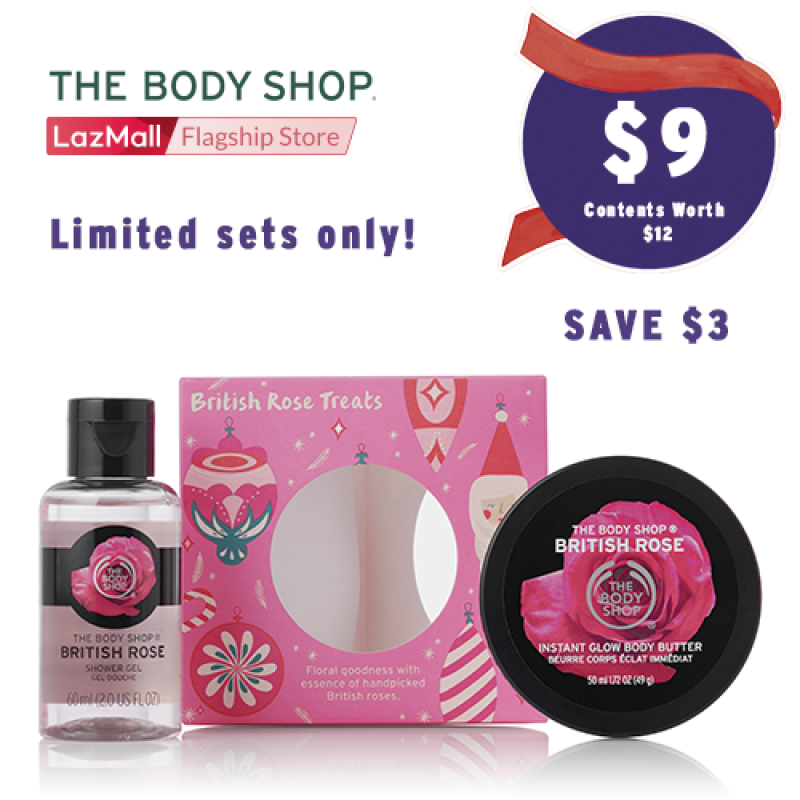 Buy The Body Shop Petal-Soft British Rose Treats Singapore