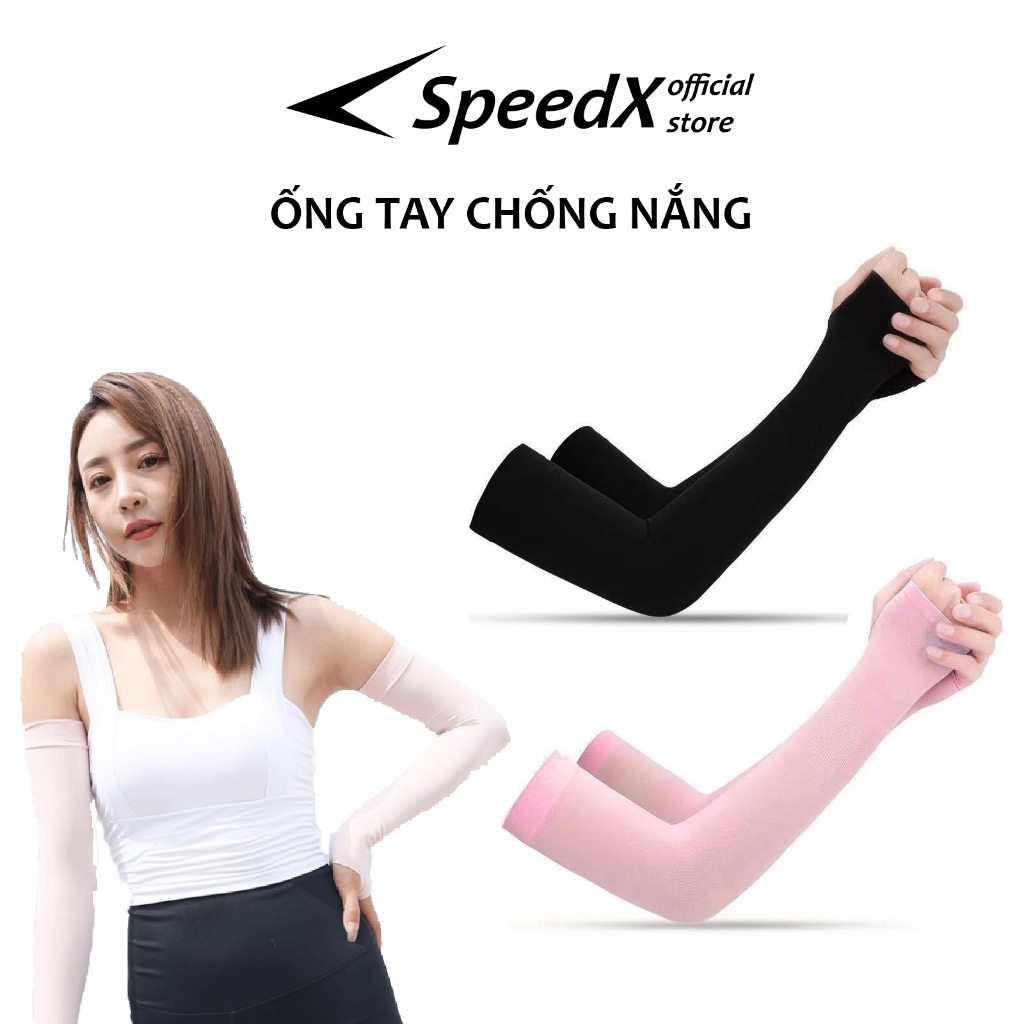 Tất Ông tay chống nắng SpeedX Nam Nữ Unisex UPF 50+ găng tay chống nắng thể thao, tất tay chống nắng