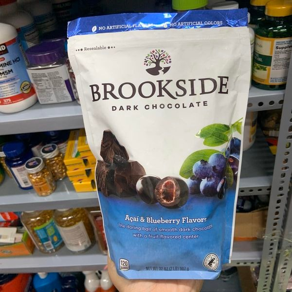 Chocolate đắng date 11 2024 nhân trái cây Brookside