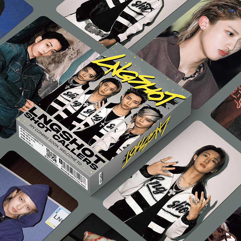 KPOP 55pcs/box LNGSHOT Photocards Holographic Card LOMO Card Collection Card