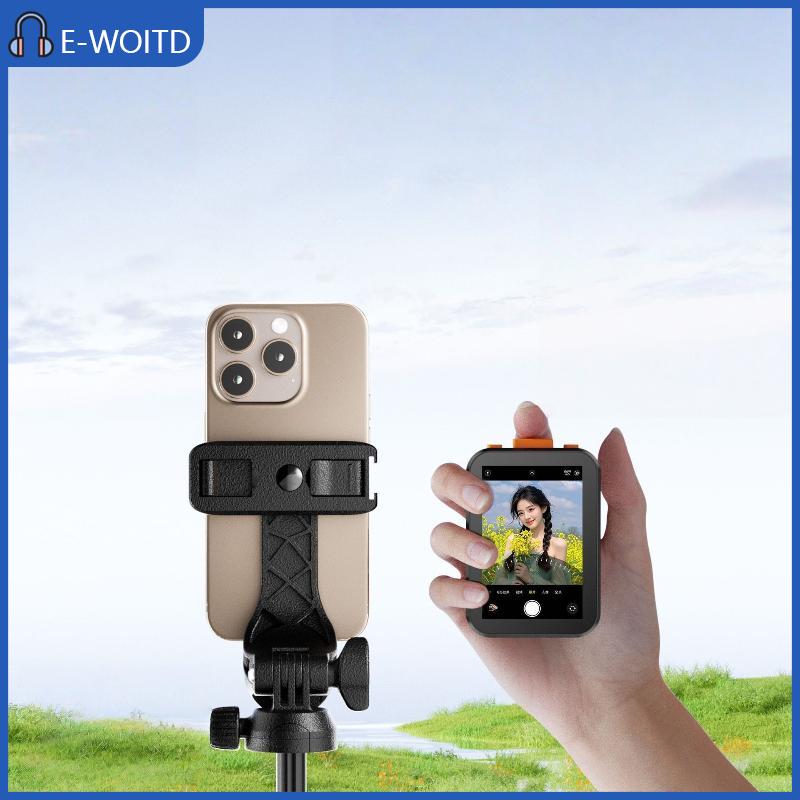 【E-WOITD】 หน้าจอโทรศัพท์เซลฟี่ขนาดเล็ก1ชิ้น, ฉายภาพโทรศัพท์บลูทูธควบคุมระยะไกลถ่ายภาพการเดินทางกลางแจ้ง Vlog หน้าจอตั้งเวลาด้วยตัวเอง ราคา 575 บาท*ส่งฟรี