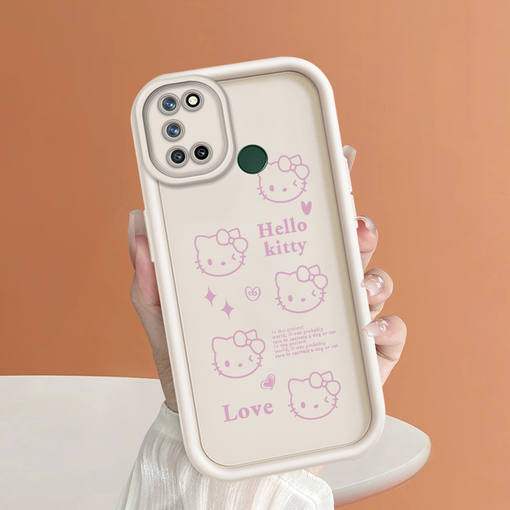 Ốp điện thoại cho Realme C12 Realme C15 Realme C17 Realme C2 Realme C20 Realme c20a mềm ban đầu vuông thang Ốp điện thoại silicon Ốp điện thoại bọc hoàn toàn