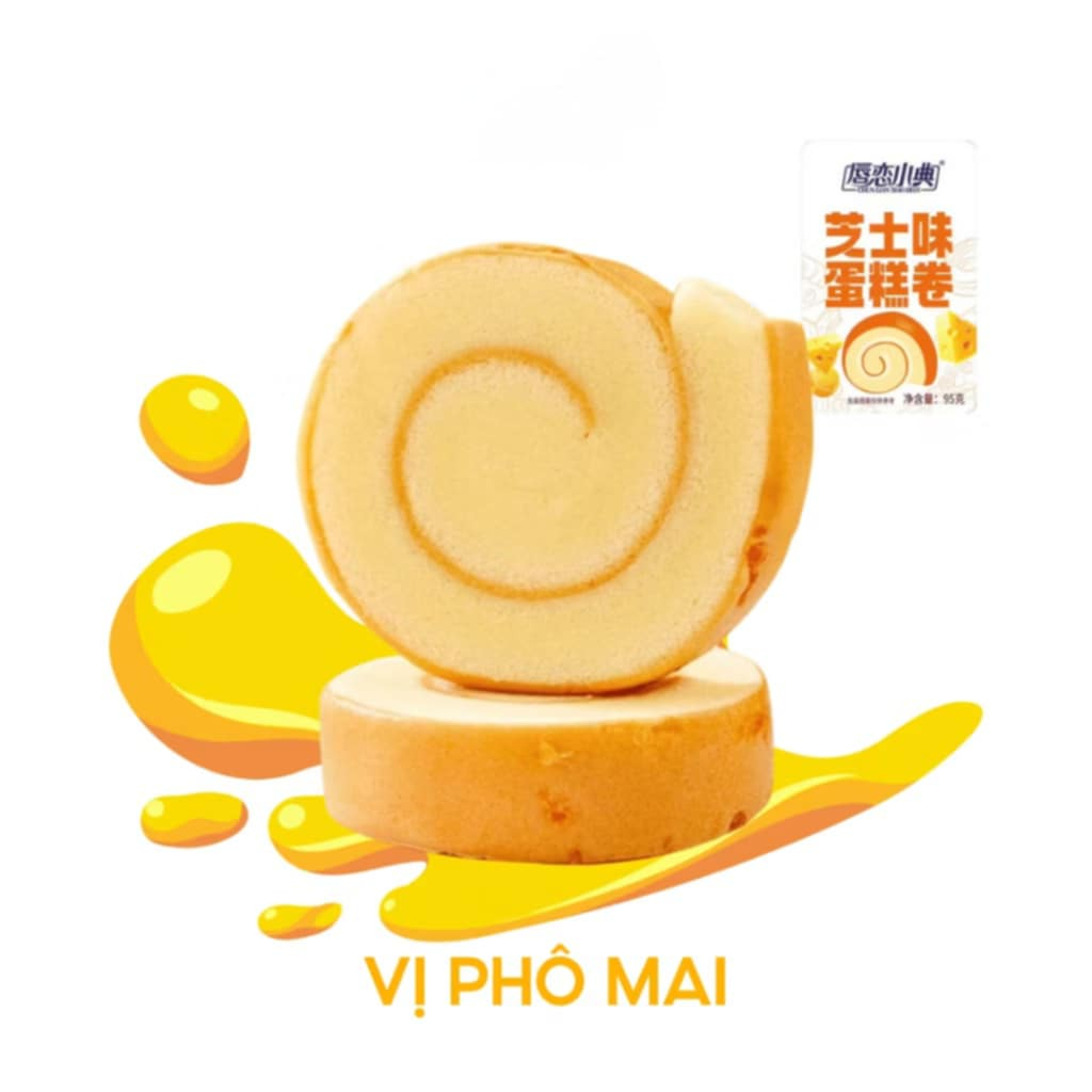 Bánh Bông lan cuộn Socola phô mai 95gr