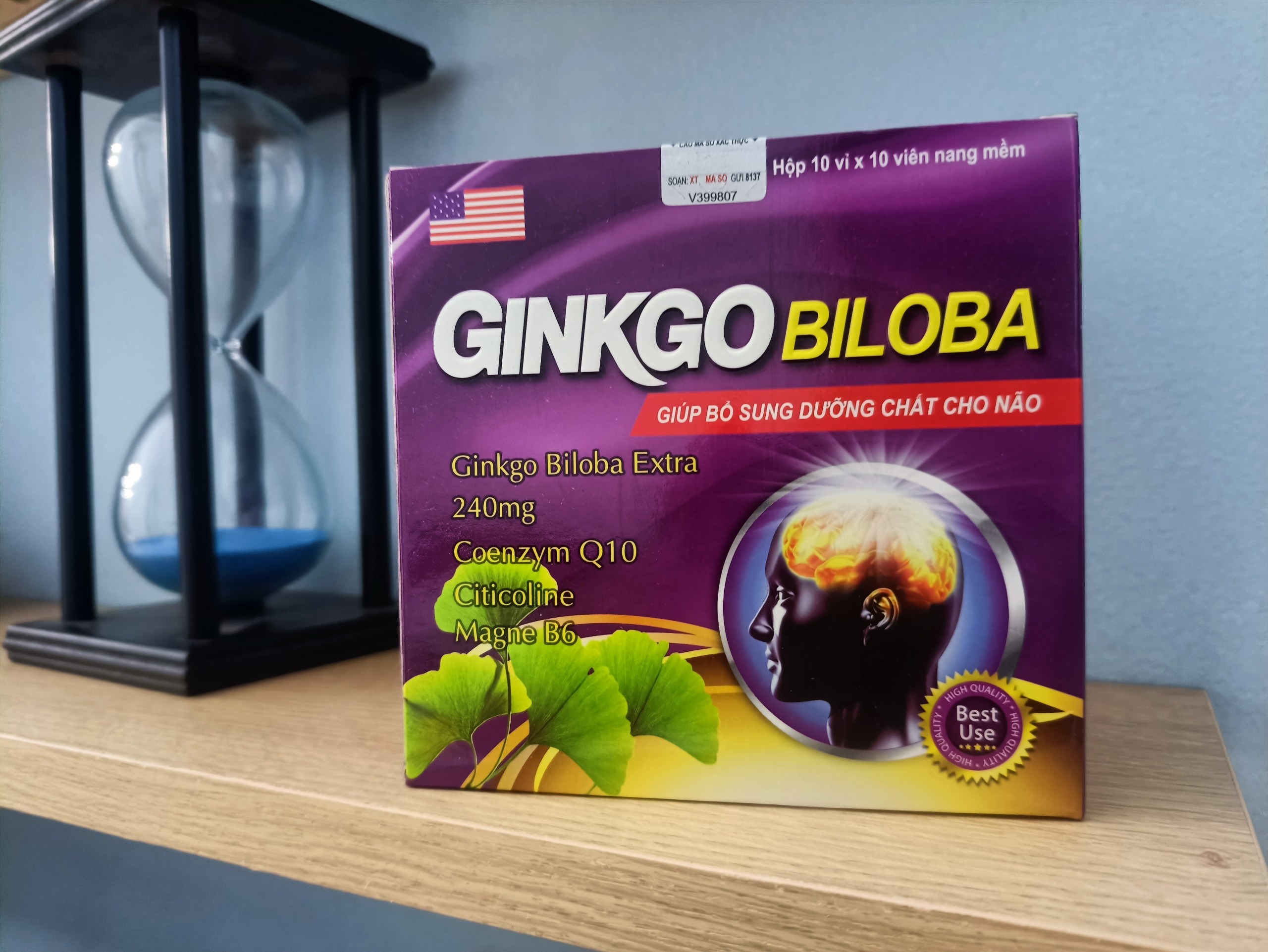 Hoạt huyết dưỡng não Ginkgo Biloba Extract 240mg giảm đau đầu, hoa mắt