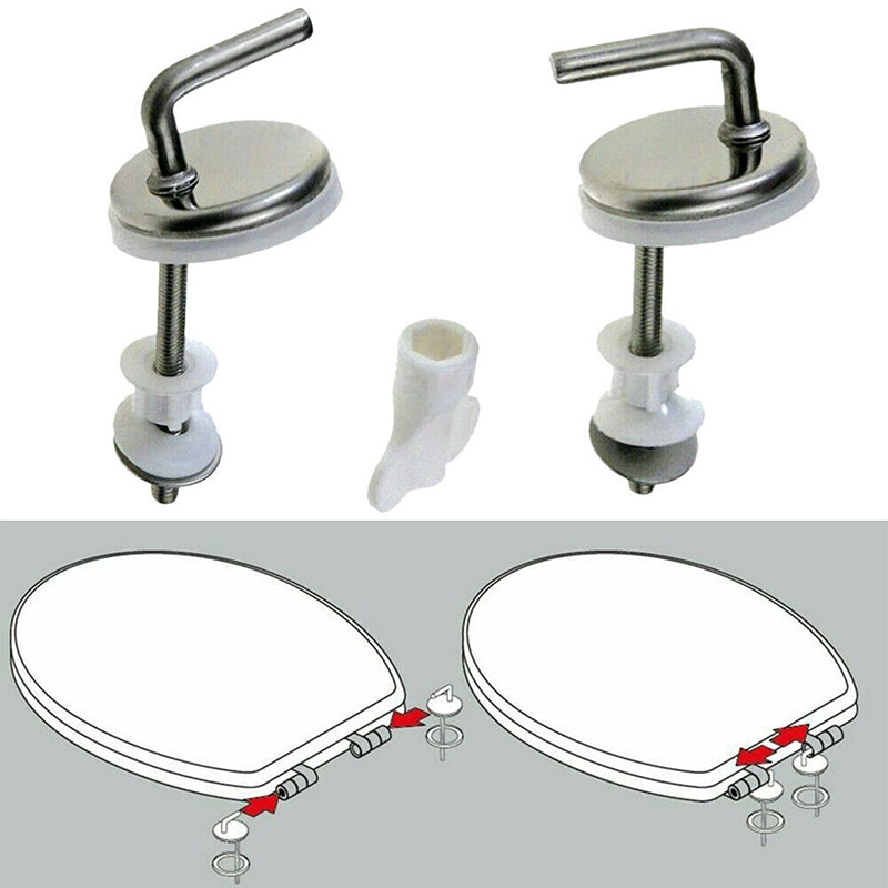 Thiết Bị Điện Tử Chuyên Gia 2Pcs Thay Thế Wc Lót bệ ngồi bồn cầu Phụ Kiện Nhanh Chóng Phát Hành Bản Lề Gắn Kết Nối Chuyên Nghiệp bồn cầu vệ sinh linh kiện sửa chữa