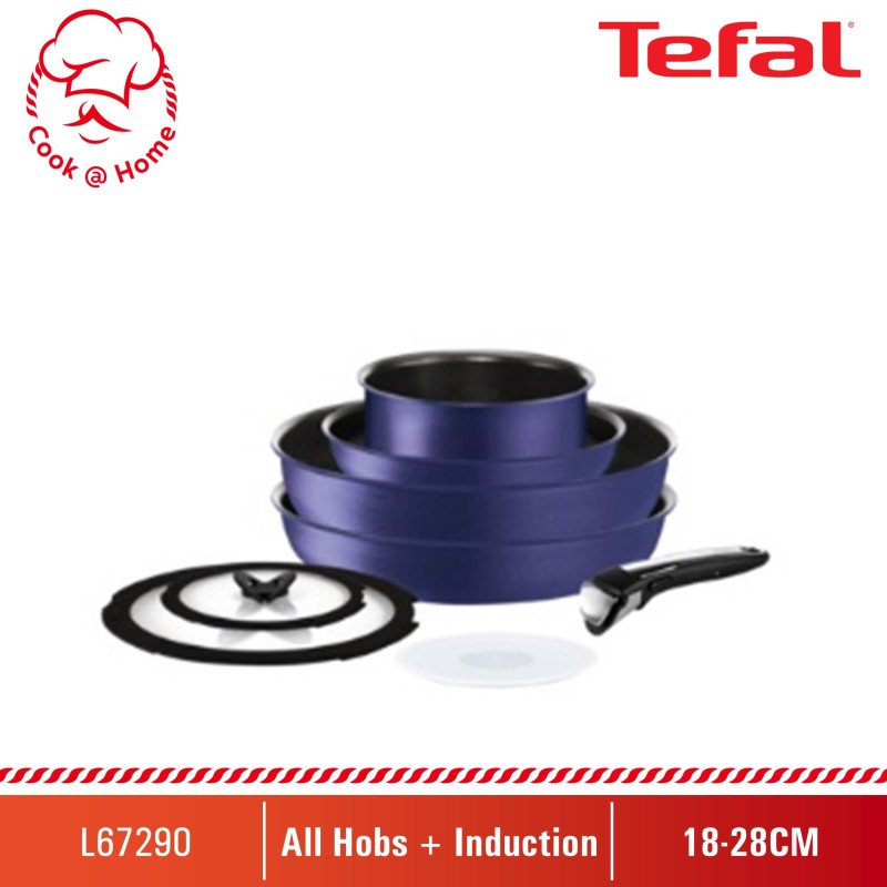 Tefal Ingenio Expertise Blue 8pc Set (IH) L67290 Singapore