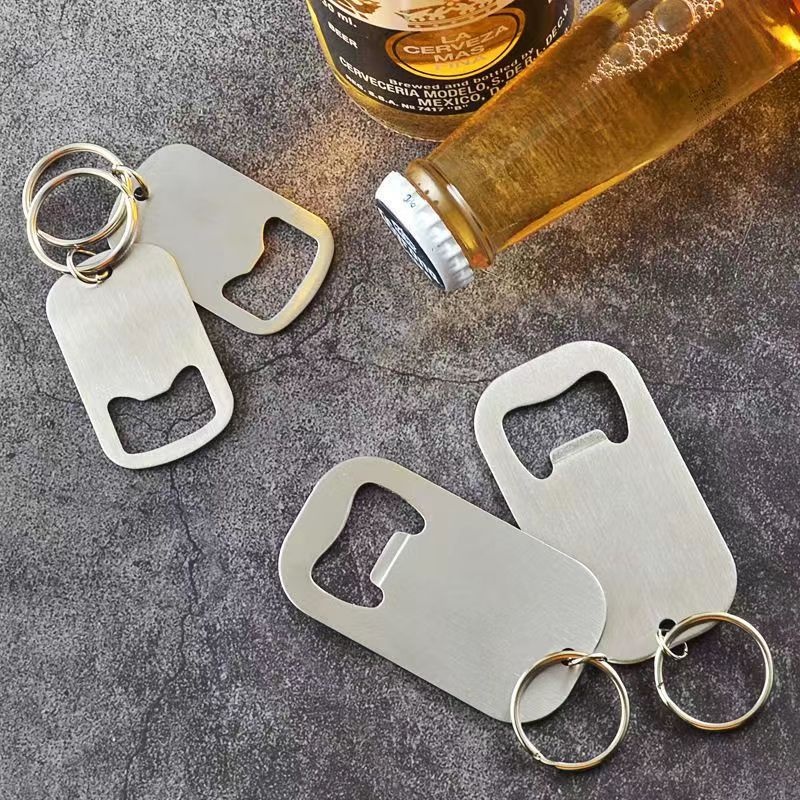 Multipurpose Stainless Steel Keychain Beer Bottle Opener Creative Cute
